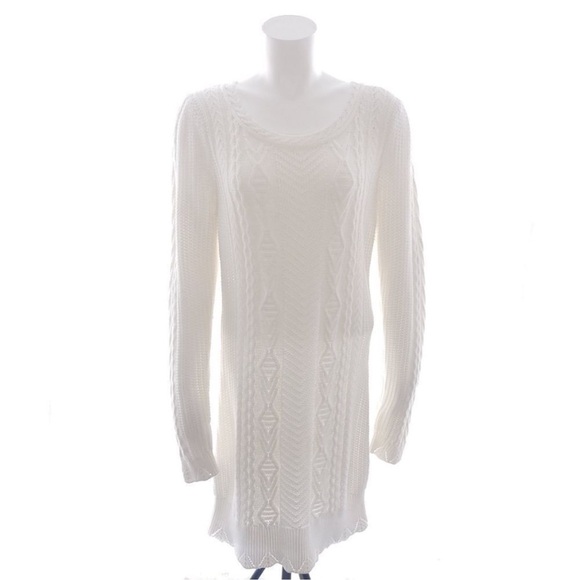 Love Shack Fancy Simmonette Mini Dress In Cream Long Sleeve S M - Picture 3 of 8